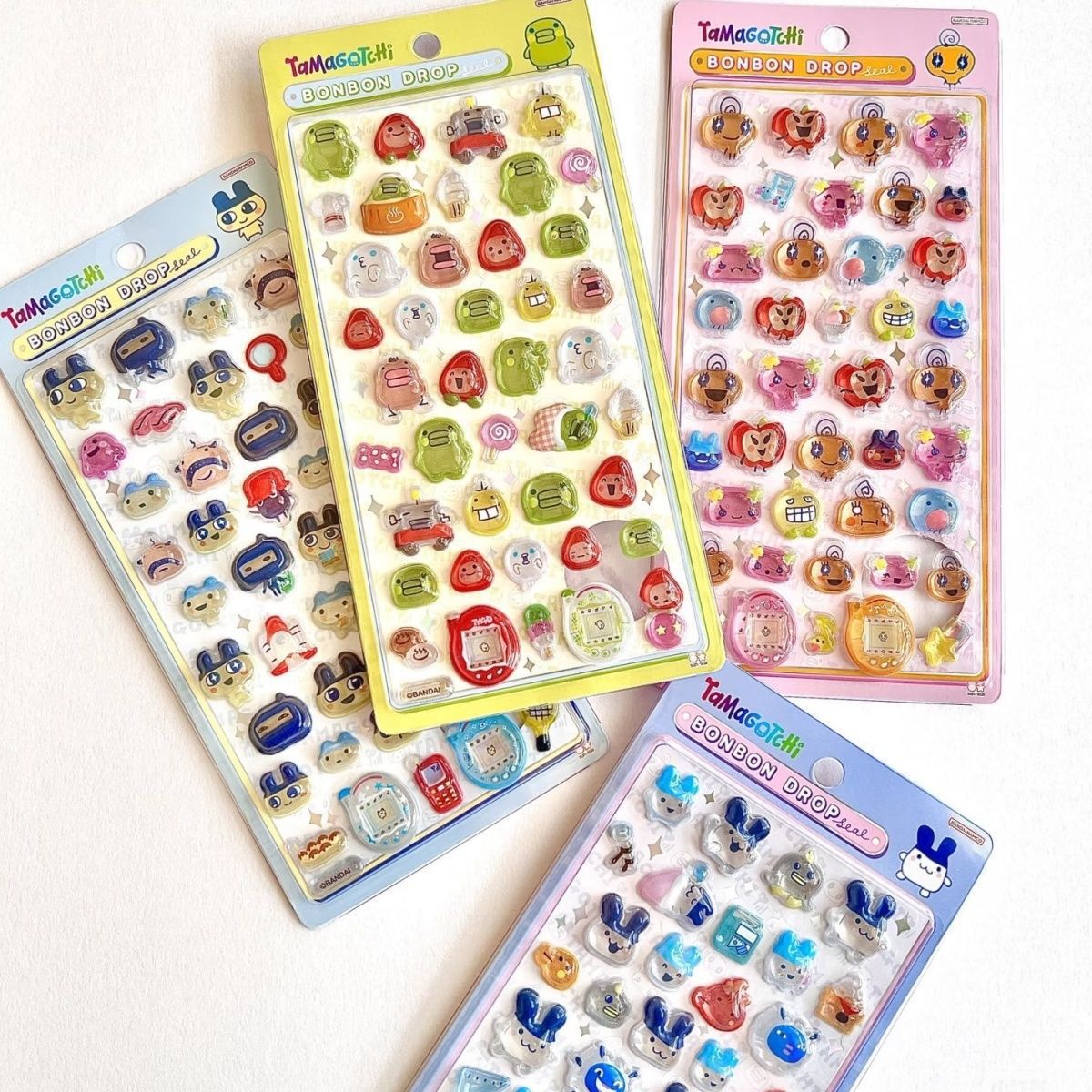 Bandai Model Tamagotchi - 3D-наклейки Тамагочи - милые мультяшные разноцветные